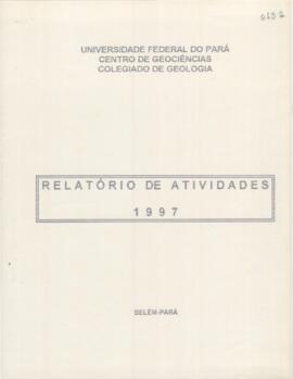 Relatório de atividades anuais do Colegiado de Geologia, 1997
